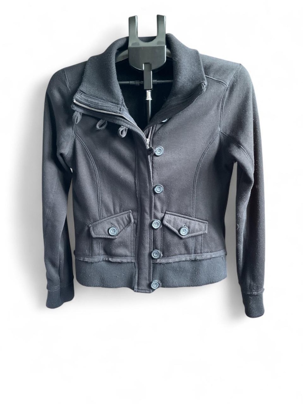 Ashley By 26 International Black Button-Front Jacket